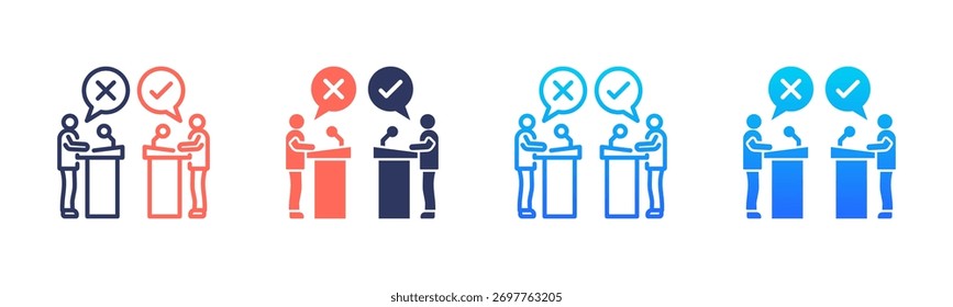 Debate Icon Pack In Multiple Styles