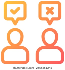 Símbolo de icono de debate. Ilustración vectorial