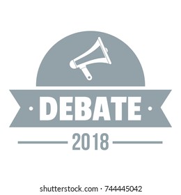 Debate Logo. Simple Illustration Of Debate Vector Logo For Web