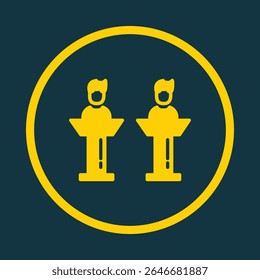 Debate trendy vector art design aesthetic amazing design colorful useful illustration.eps