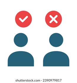 Debate Vector Glyph Two Color Icon For Personal And Commercial Use.
