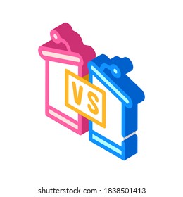 debates candidates tribunes isometric icon vector. debates candidates tribunes sign. isolated symbol illustration