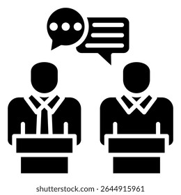 Debates Icon Element for Design