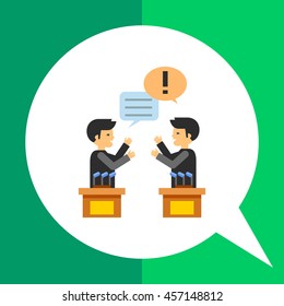 Debates Vector Icon