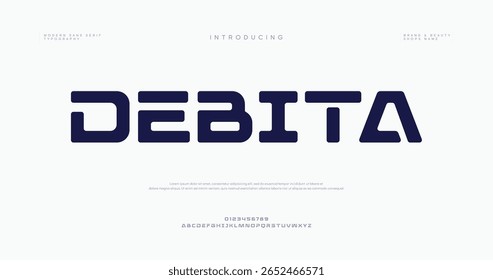 Debiita modern creative minimal alphabet small letter logo design