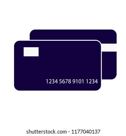 Debit card, atm card vector illutration..