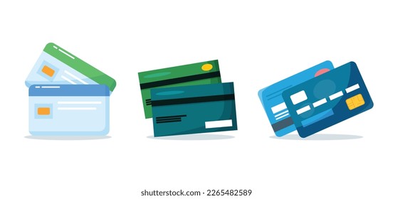 ilustración vectorial aislada de tarjeta de débito