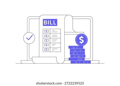 Tarjeta de débito. Concepto de pago con tarjeta de crédito, Comprobante de pagos, dinero, banca. Ilustración vectorial plana de la historieta, icono Web elegante de la página de aterrizaje del diseño abstracto