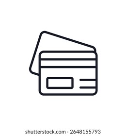 Debitkartensymbol-Sammlung .Designstil mit Hintergrund
