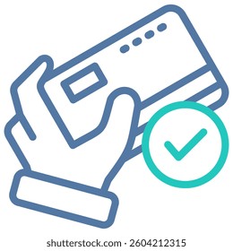 Debit Card Icon Element For Design