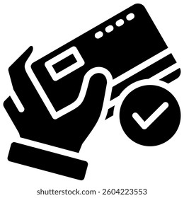 Debit Card Icon Element For Design
