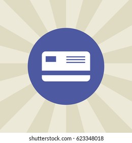 debit card icon. sign design. background