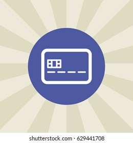 debit card icon. sign design. background