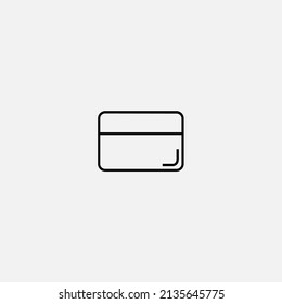 Debit card icon sign vector,Symbol, logo illustration for web and mobile