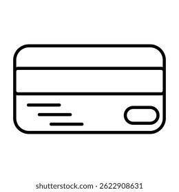 Debitkartensymbol als Symbol für elektronisches Banking, bargeldlose Zahlungen und finanziellen Zugriff auf weißem Hintergrund