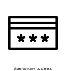 Icono de tarjeta de débito Símbolo de diseño Ilustración de diseño