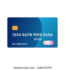 debit card with nfc technology payment method vector design illustration