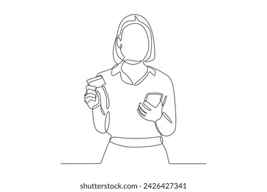 Debit card for online transactions. Internet banking one-line drawing