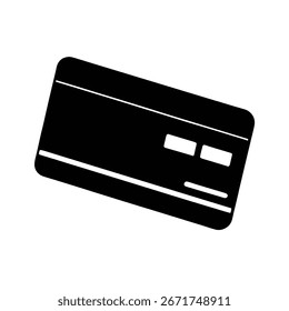 Debitkarte Silhouette Vektorgrafik