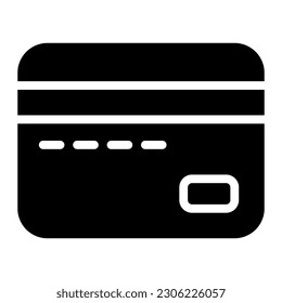 Debit Card Simple Line Icon Symbol