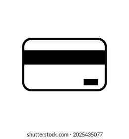 Vector de tarjeta de débito negro. aislado de fondo blanco. adecuado para icono web, etc.