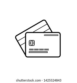 debit or credit card icon vector