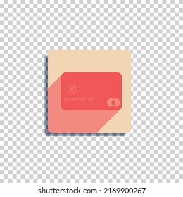 Debit or credit card icon vector illustraton, easy to use, easy to change color, EPS 10 