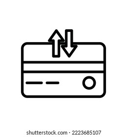 debit and credit card icons, vector design suitable for websites and apps.