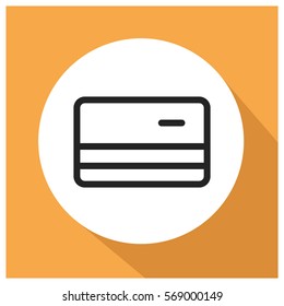 Debit and credit card vector icon