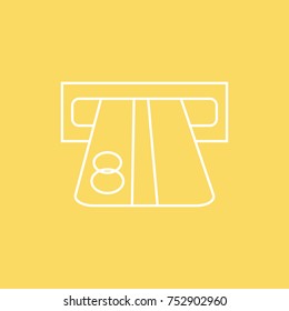 debit or credit card vector line icon. eps-10.