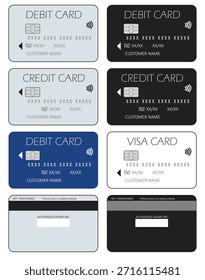 DEBIT AND CREDIT CARDS SAMPLES DESIGN