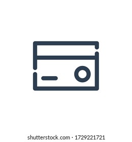 esquema de icono de comercio electrónico de débito