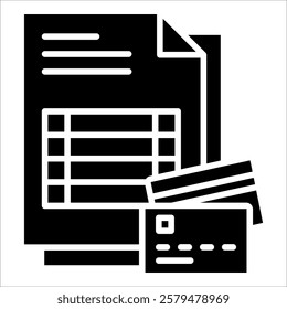 Debit Icon Element For Design