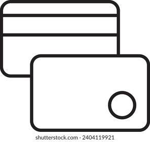 Debit payment icon. Atm card vector icon