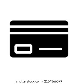 Debit payment icon in linear color editable
