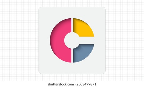 Debossed Typography C Letter Creative Logo, Stylish Colorful C Letter Minimal Inner Shadow Logo Sign, C Character Logo Symbol