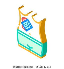 debridement surgery isometric icon vector. debridement surgery sign. isolated symbol illustration