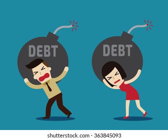 debt.business concept.