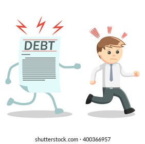Debt catch Businessman