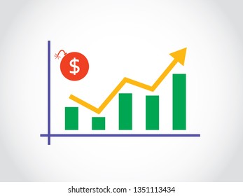Debt Dollar Interest Rate Fluctuate Graph