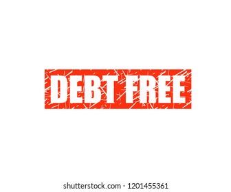 Debt Free stamp