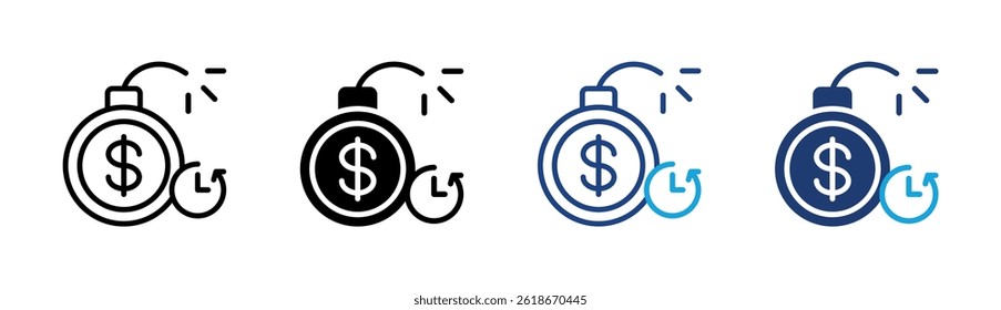 Elemento de icono de deuda para diseño