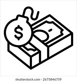 Elemento De Ícone De Débito Para Design