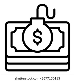Elemento De Ícone De Débito Para Design