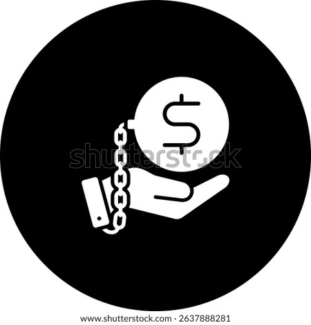Debt Icon Element For Design
