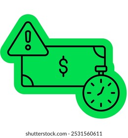 Debt Icon, Finance, Loan, Bussines