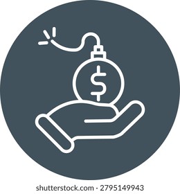 Debt Icon Vector Design for Personal And Commercial use
