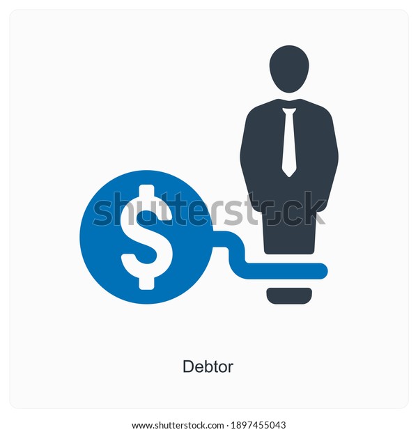 Debt or loan icon\
concept