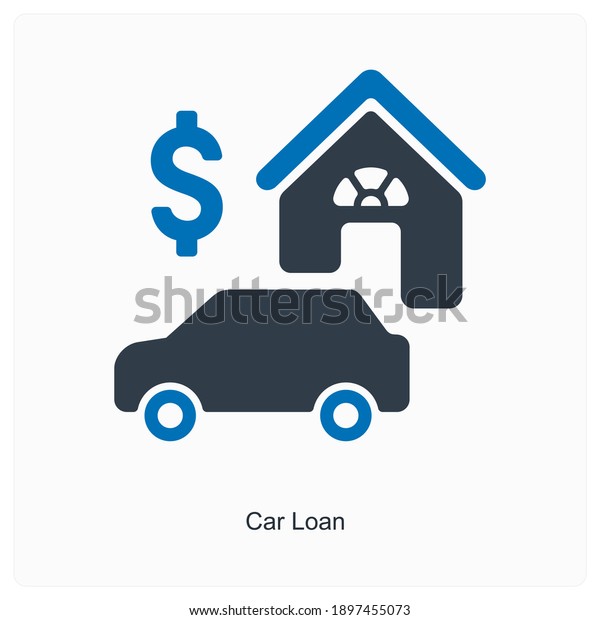 Debt or loan icon
concept
