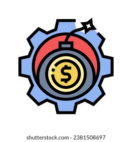 debt management financial advisor color icon vector. debt management financial advisor sign. isolated symbol illustration
